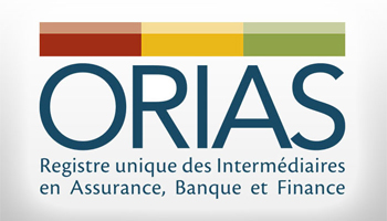 Logo ORIAS (Registre unique des Intermdiaires en Assurance, Banque et Finance)
