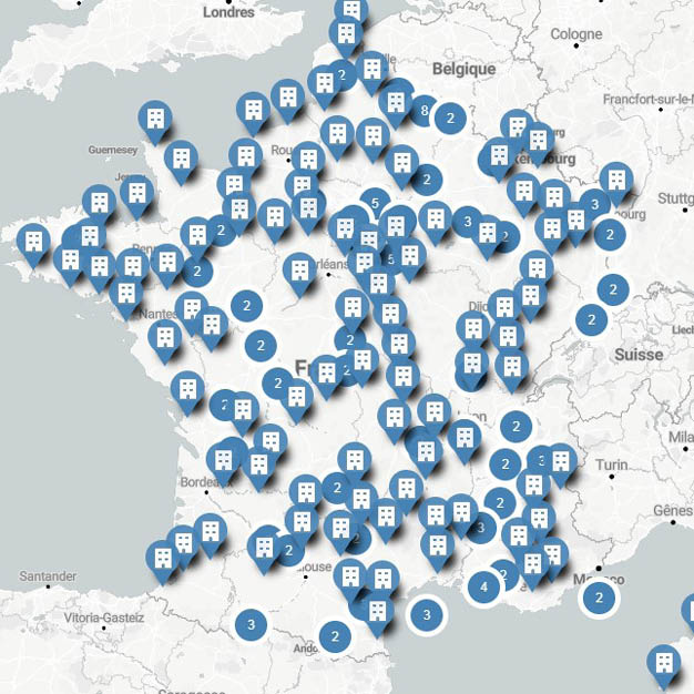 Investissement locatif, carte