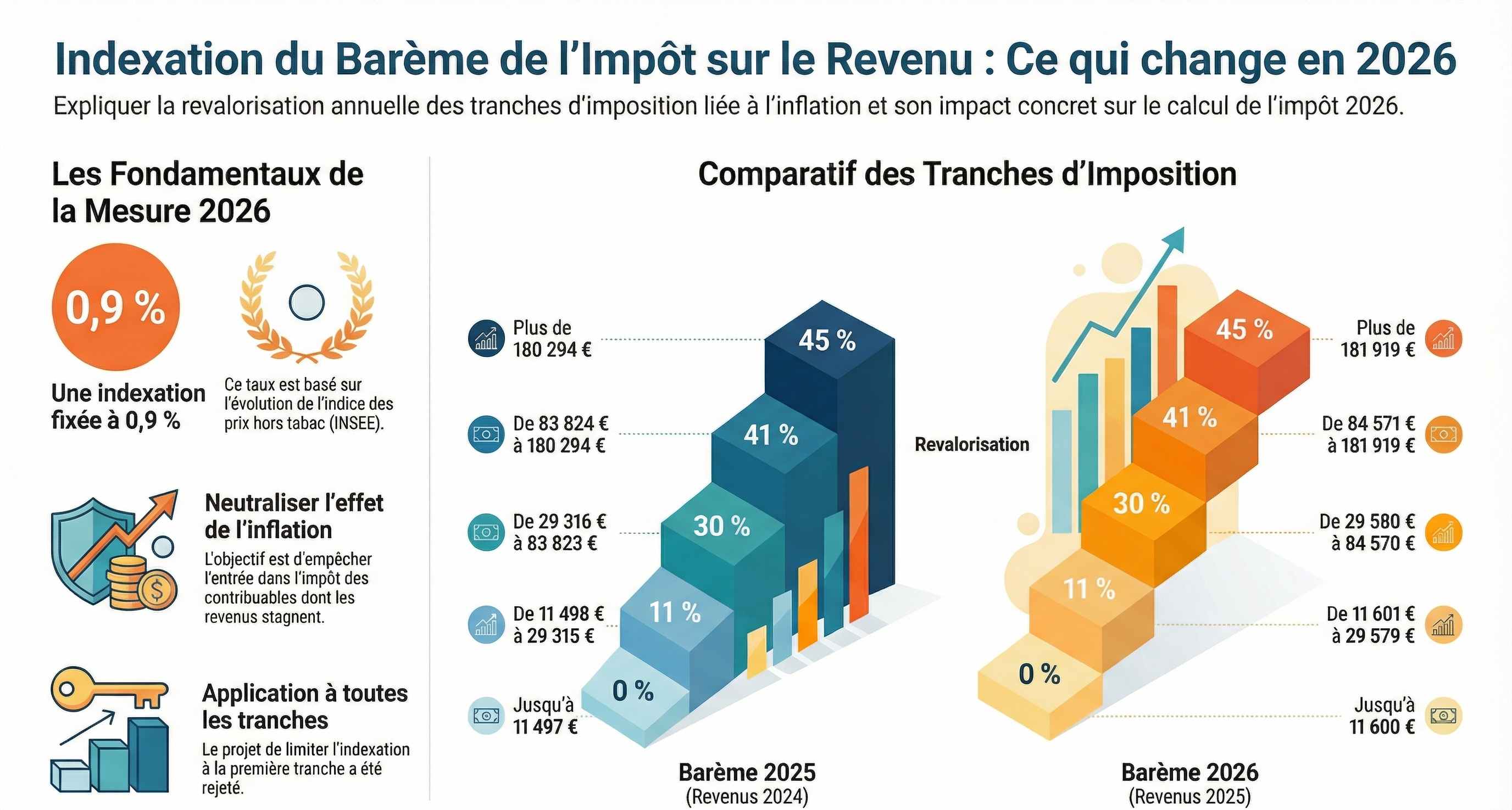 indexation IR 2026, tranche marginale d&rsquo;imposition, optimisation fiscale